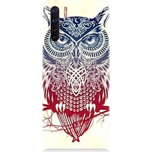 Oppo A91 Uyumlu Silikon Kılıf Mistik Tribal Baykuş