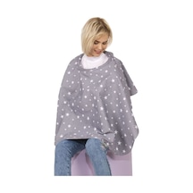Sevi Bebe Anne Emzirme Örtüsü Önlüğü Art-6280 Gri Yıldız-9081909739216