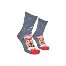 Yılbaşılı Kadın Havlu Çorap 8314 | Renk7