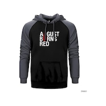 August Burns Red Gri Renk Reglan Kol Sweatshirt / Hoodie