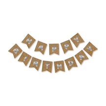 Kraft Gold Happy Yaldızlı Banner