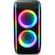 Hepu Hp-978 2x6'' Kablosuz 1 El Mikrofon Bluetooth Usb Şarjlı Rgb Işıklı Müzik Kutusu