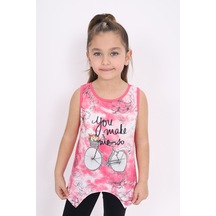 Toontoy Kids Toontoy Kız Çocuk Bisiklet Baskılı Atlet Fuşya Toontoy Kids Toontoy Kız Çocuk Bisiklet Baskılı Atlet Fuşya