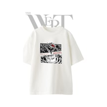 Thewert Guts Berserk Tasarım Baskılı Ünisex Beyaz Oversize T-shirt