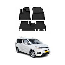 Toyota Proace City 2020-2026 Uyumlu 4d Havuzlu Paspas Kauçuk Siyah 3 Parça