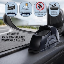 Üniversal Sürgülü Kapı Cam Kenarı Yanmaz Koku Geçirmez Sızdırmaz Oto Küllük Dumansız Kapaklı Spor Araç İçi Küllük Araba Küllüğü Siyah