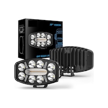Kamyon Tır Traktör Off Road Jeep 10 İnç Sis Farı Gündüz Ledli Çalışma Lambası 12-24 V