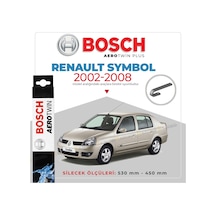 Renault Symbol Muz Silecek Takımı 2000-2008 Bosch Aerotwin