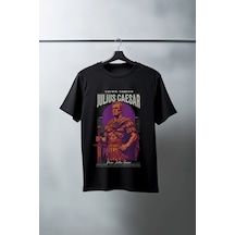 Unisex Oversize 24/1 Penye Dtf Baskılı Tişört - Dtf80 Beyaz