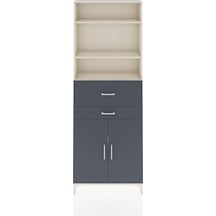 Arges Dolap 4 Raflı 2 Çekmeceli 2 Kapaklı 88x30x243 Aytaşı-an... Aytaşı