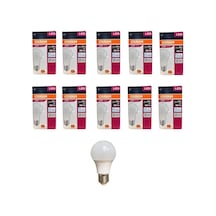 8.5 Watt Led Ampul 6500k Beyaz E27-10 Adet Standart