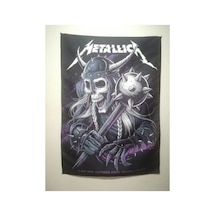 Metallica Vikings Desenli Tasarım Duvar Halısı