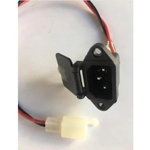 Elektrikli Bisiklet Şarj Soketi Kapaklı Kablolu