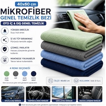 Muggio 40x60 Mikrofiber Genel Temizlik Bezi Oto İç Dış Temizlik Bezi İz Tüy Hav Bırakmaz 1 Adet