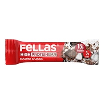 Fellas Kakao & Hindistan Cevizli Yüksek Protein Bar 45 G - 7 Adet Tarı