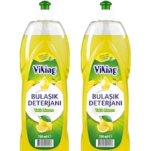 Viking Sıvı Bulaşık Deterjanı Limon Kokulu 2 x 750 ML