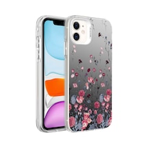 Apple Uyumlu iPhone 11 Desenli Zore Silver Sert Kapak