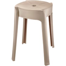 Kahverengi Plastik Kaymaz Tabure