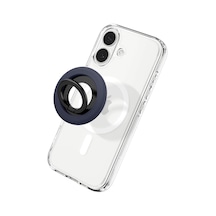 Ayrex Spigen Magsafe Destekli Modeller İle Uyumlu Telefon Tutucu Halka Nano Pop Mag Fit Stand Özellikli Lacivert - Amp0