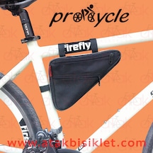 Procycle Üçgen Kadro Bisiklet Çantası 2 Göz Siyah