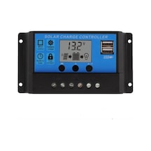 10A Solar Şarj Kontrol Cihazı Regülatörü Çift Usb 12 V-24 V Güneş P