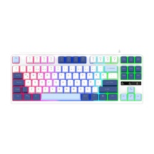 James Donkey Jdk87 Rainbow Mekanik Hisli Membran Türkçe Q Gaming 88 Tuş Beyaz Klavye