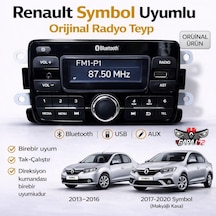 Renault Symbol Uyumlu  Radyo Teyp Cd Siz Yeni Versiyon Beyaz Ekranlı 280218771r