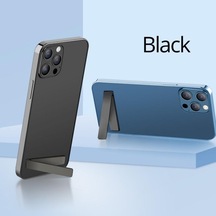 Siyah Hdoorlink Mini Manyetik Telefon Tutucu Katlanabilir Cep Telefonu Geri Görünmez Tutucu Metal Braket Masa Standı İphone Xiaomi Samsung Uyumlu İçin