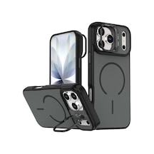 Joko Apple iPhone Uyumlu  17 Pro Max Uyumlu Flexa Magsafe Kapak - Siyah