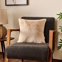 Soft Post Kırlent Kılıfı - Ekru - 45x45 Cm Çok Renkli