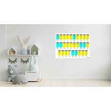 Alfabe 3. Ve 4. Sınıf Cetveli 50x70 Cm Karton 02 Çok Renkli