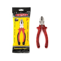 Gk Tools Yan Keski 7 İnç 180 Mm - Kırmızı Şeffaf Saplı- 6'li Paket