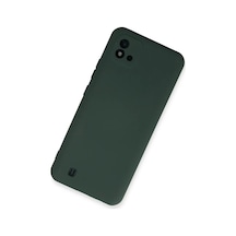 Bezos Realme C11 2021 Uyumlu Kılıf Nano İçi Kadife Silikon - Koyu Yeşil Dmc