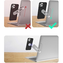 Zore Sj05 Laptop - Monitör Telefon Tutucu-gümüş