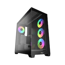 Gamma C72 Siyah Argb Tempered Glass Delta P850 850w 80+ Bronze Atx 3.1 Usb 3.0 Atx Mid Tower Kasa
