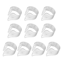 Suntek 10 Parça Peçete Halkaları Gelin Ziyafet Otel Gümüş Gümüş