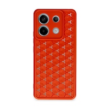 Xiaomi Redmi Note 13 Pro 5g Kılıf Petek Silikon Kapak - Kırmızı -