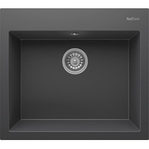 Real Stone K002 Didym 60 Antrasit Granit Tezgah Üstü Eviye 60 x 53 CM