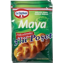 Dr. Oetker Kuru Maya 3'lü Poşet 30 G