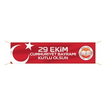 29 Ekim Cumhuriyet Bayramı Pankartı - 001 Tek Ebat