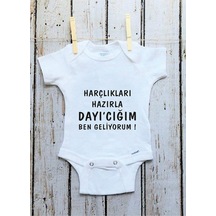 Tuğba Baby Tuğbababy Baby Dayıya Özel Unisex Zıbın - Beyaz