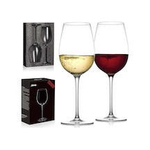 Tr Kristal Şarap Kadehleri - Elde Üfleme Kırmızı Veya Beyaz Şarap Kadehleri - 510 Ml - 2'li Set - Kurşunsuz Premi Genel