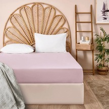 Soft Eco Çift Kişilik Lastikli Çarşaf - Lila - 160x200 Cm Çok Renkli