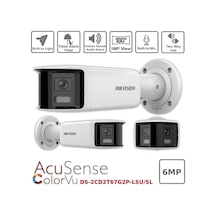 Ds-2cd2t67g2p-lsu/sl 2.8mm 6mp Panoramic Dual Lens Colorvu Fixed Ip Kamera 40mt. Seslı