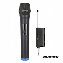 Audıox Tm-100 Şarjlı Uhf Telsiz El Mikrofonu Kablosuz Mikrofon, 6.35 Mm Jak Alıcılı, 3.5 Mm Uyumlu, Sahne, Karaoke, Sunum Ve Anons Uyumlu