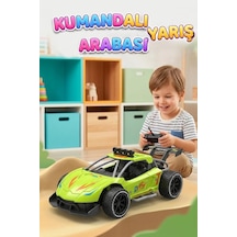 Super Speed Racing 1:20 Ölçekli Şarjlı Uzaktan Kumandalı Araba - 4 Kanallı Yarış Arabası Yeşil