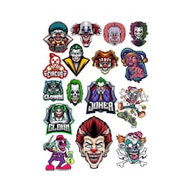 Palyaçolar Sticker Set 17 Parça Telefon, Tablet, Defter, Laptop Sticker