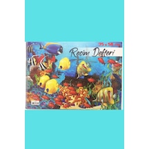 Büyük Boy Spiralli Resim Defteri, 35x49 Cm, Boyama Defteri, Çizim Defteri Sipralli Defter