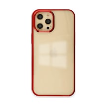 Apple İphone 12 Pro Max Kılıf Element Silikon - Kırmızı 0.2M-Çok Renkli