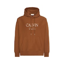 Calvin Klein Lv04re207g Ls Premium Fleece Calvin Graphic Erkek Sweatshirt Tarçın